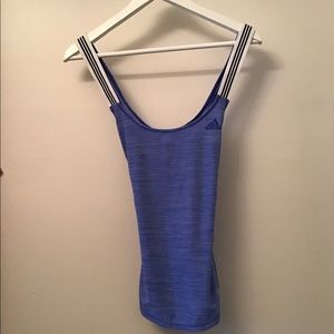 Blue Adidas exercise tank top